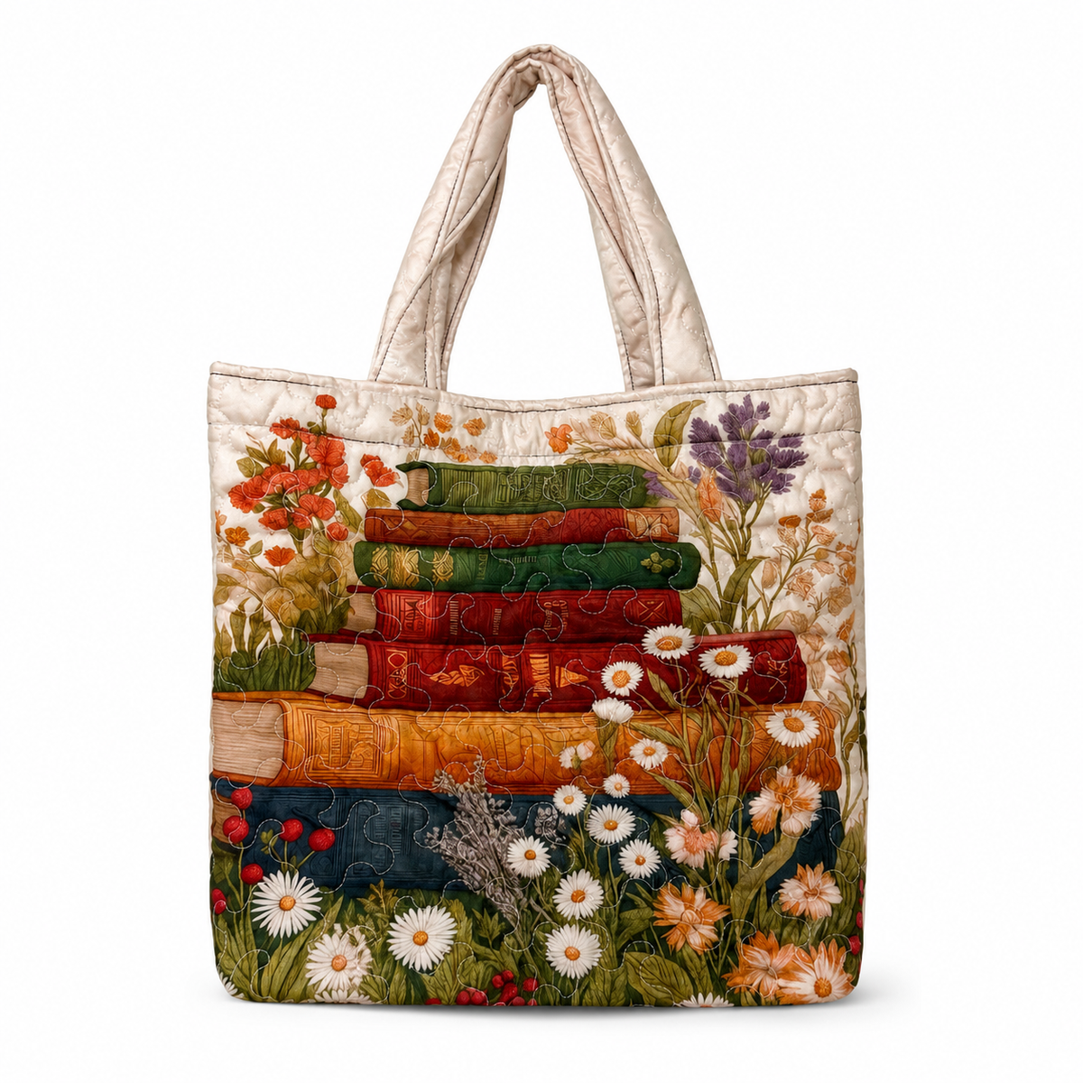 Books & Wildflowers Tote 📚🌼