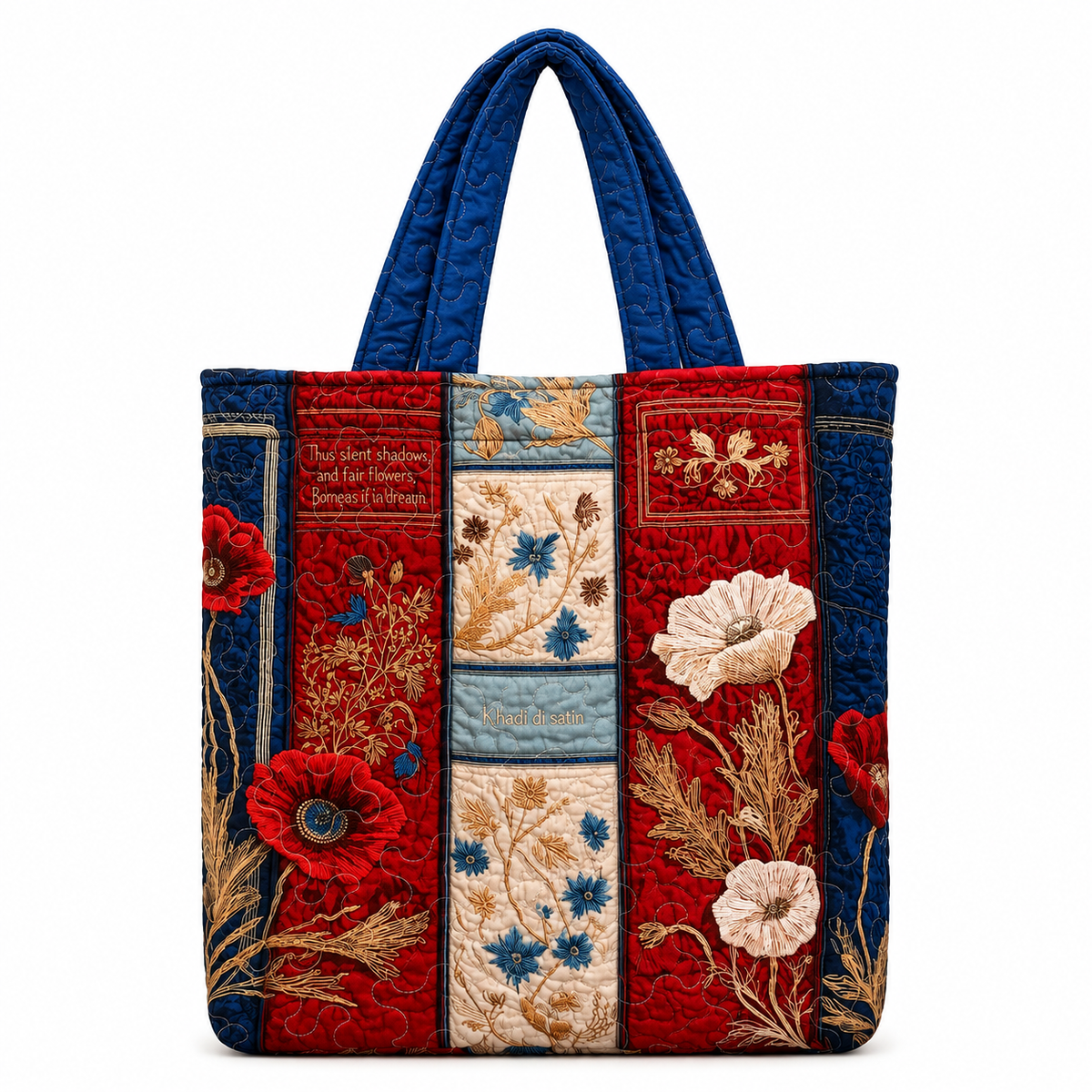 Vintage Botanical Patchwork Tote ❤️🌺