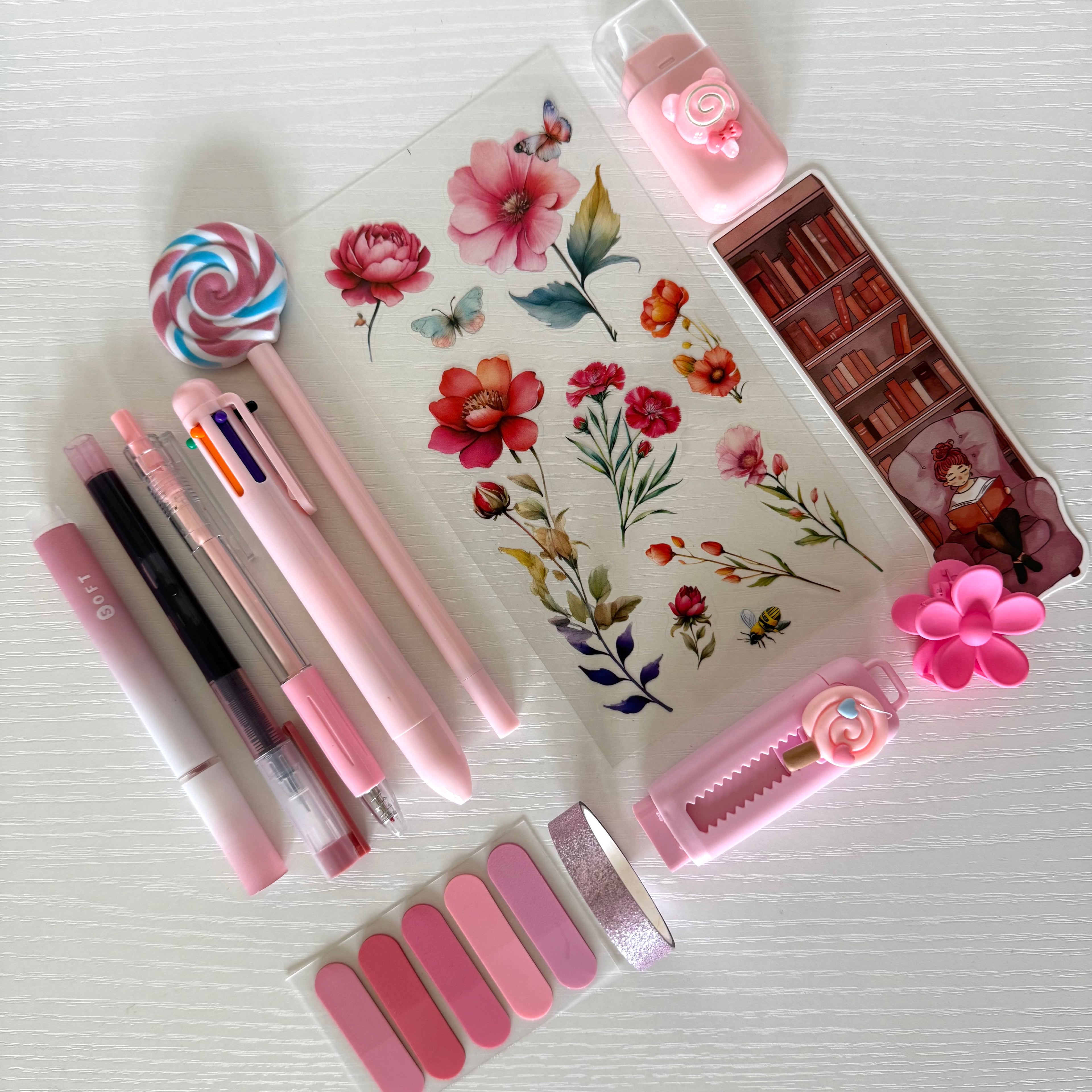 Cute stationery haul 💜🩵🩷💚