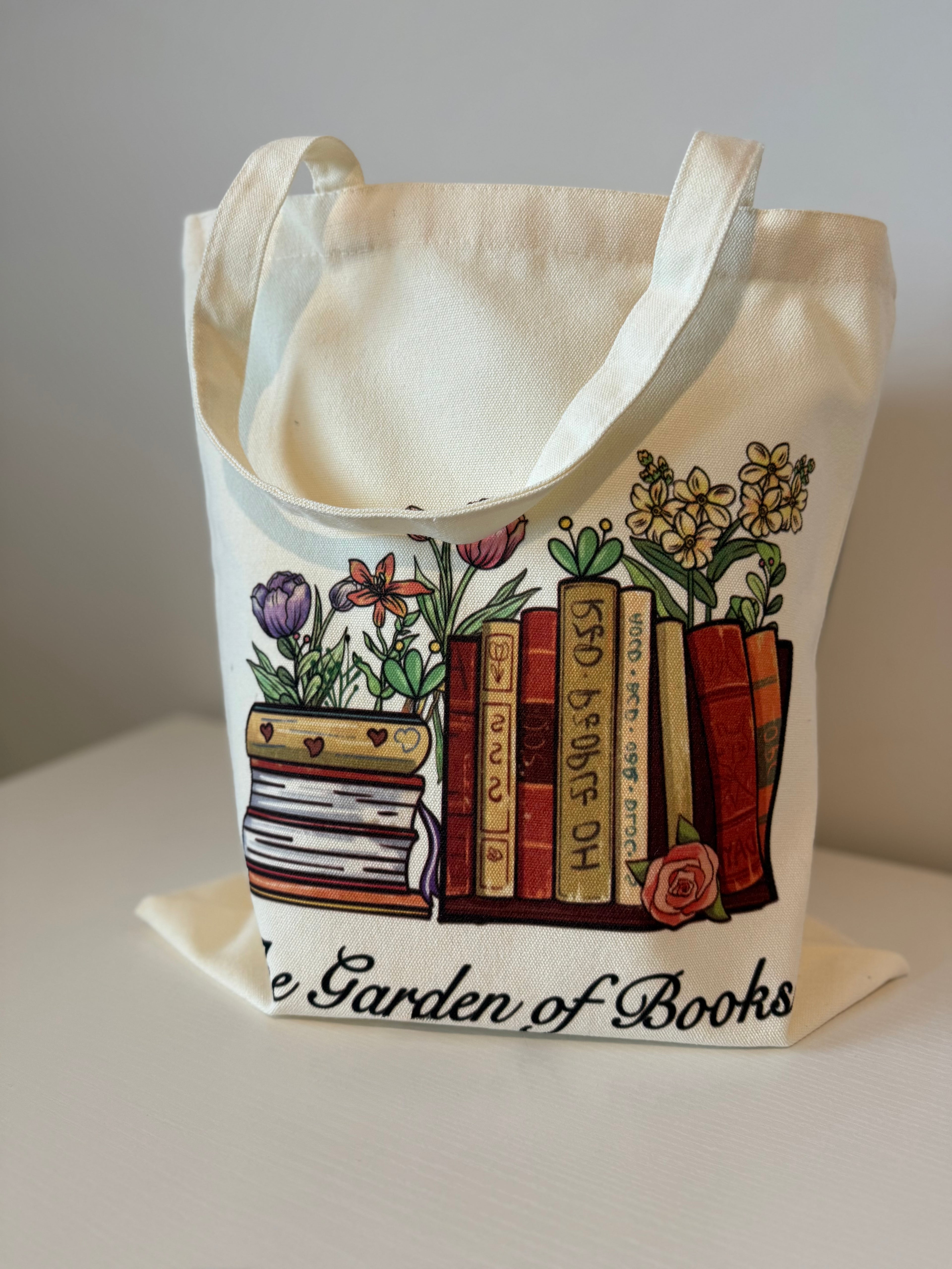 Bookish Tote Bag “The Garden of Books”