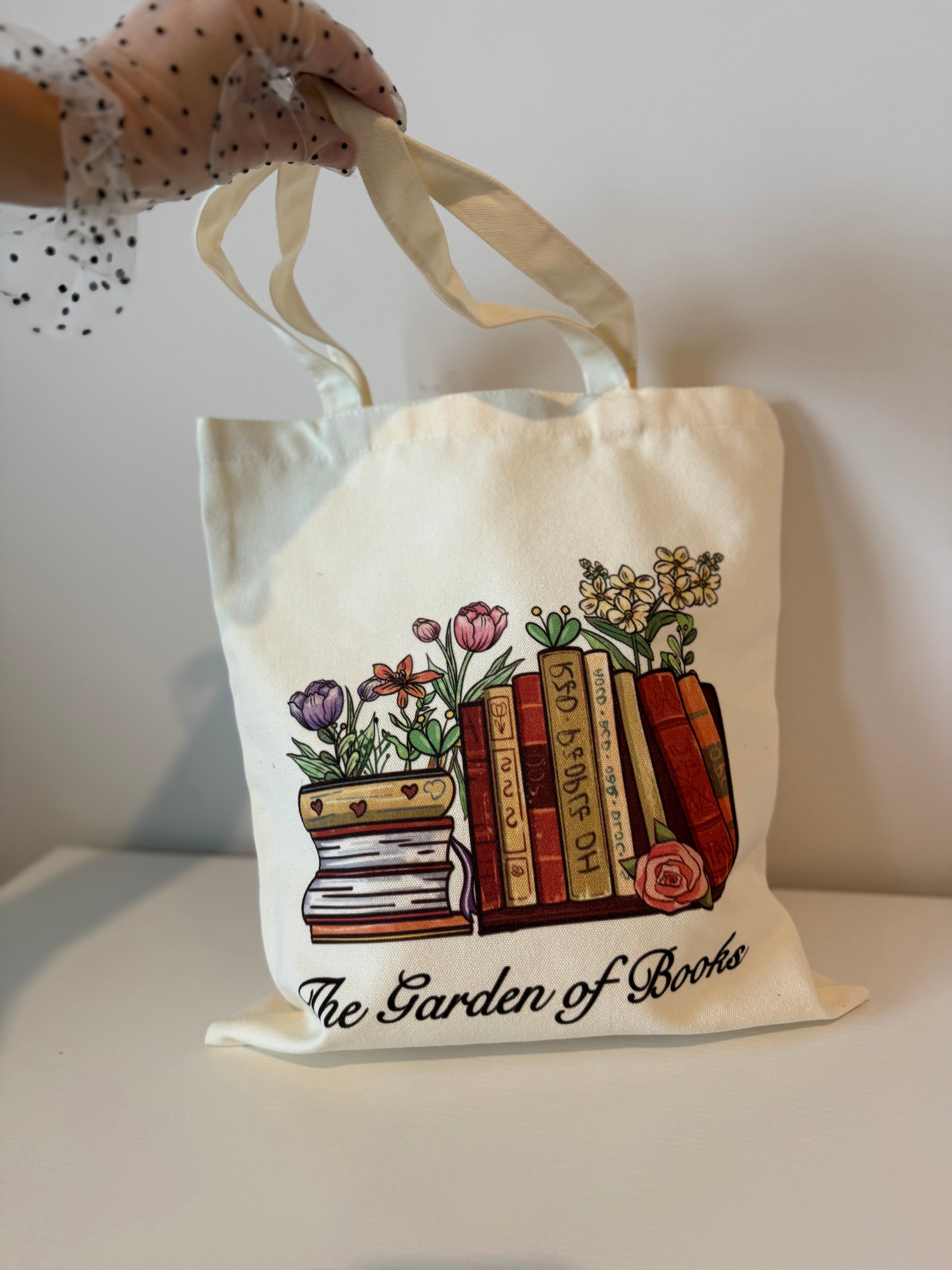 Bookish Tote Bag “The Garden of Books”