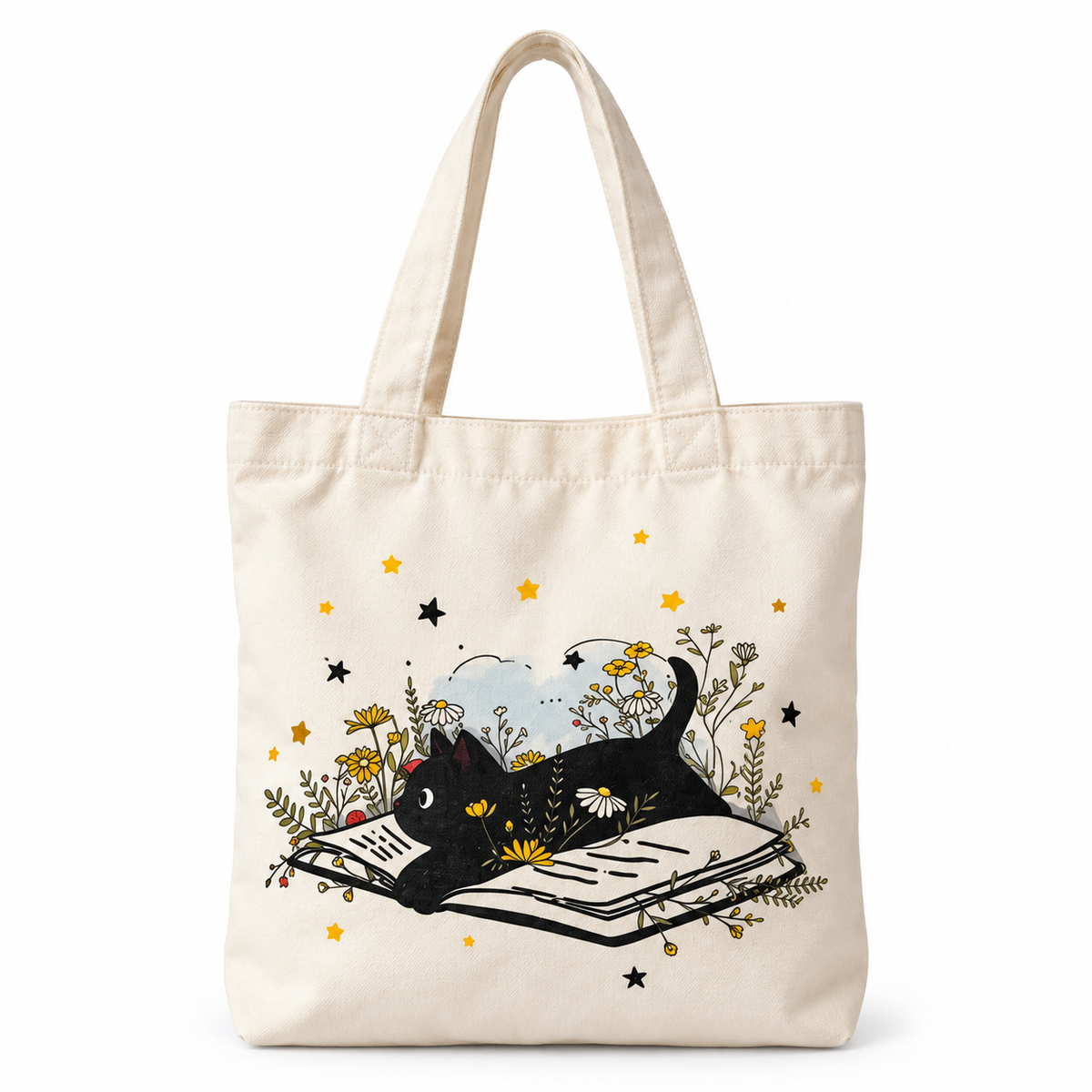 Bookish Tote Bag “ Cat”