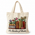 Bookish Tote Bag “The Garden of Books”
