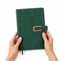 Elegant emerald green notebook