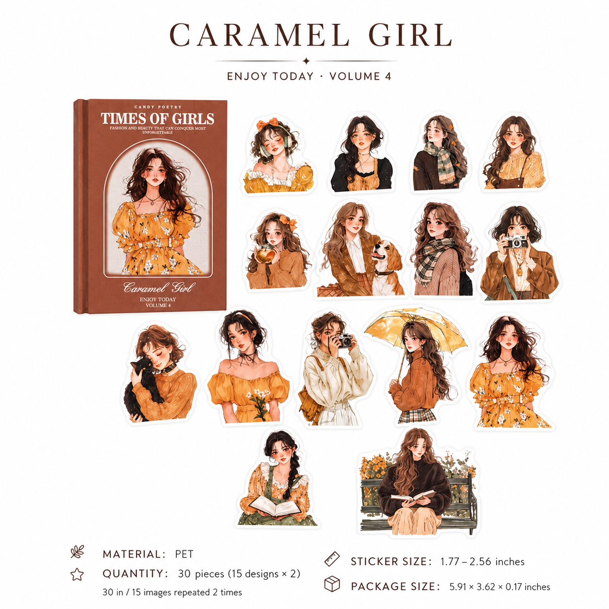 Vintage Girl Sticker Pack