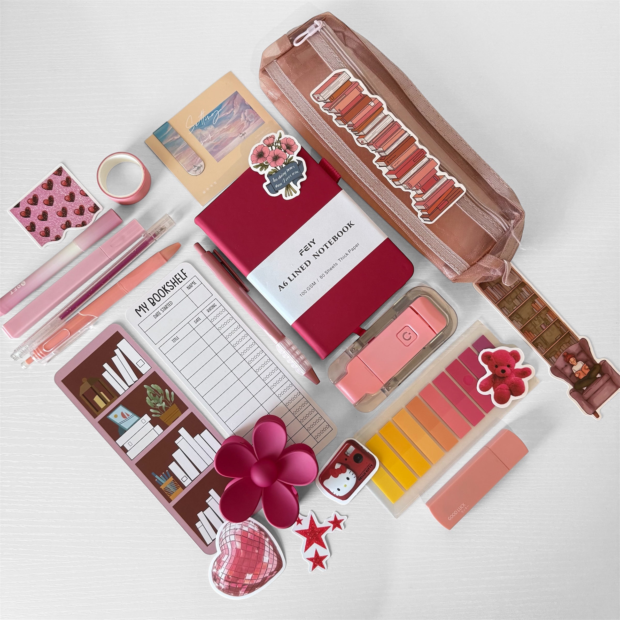 Raspberry ❤️🪭🌺 Bookish Bundle