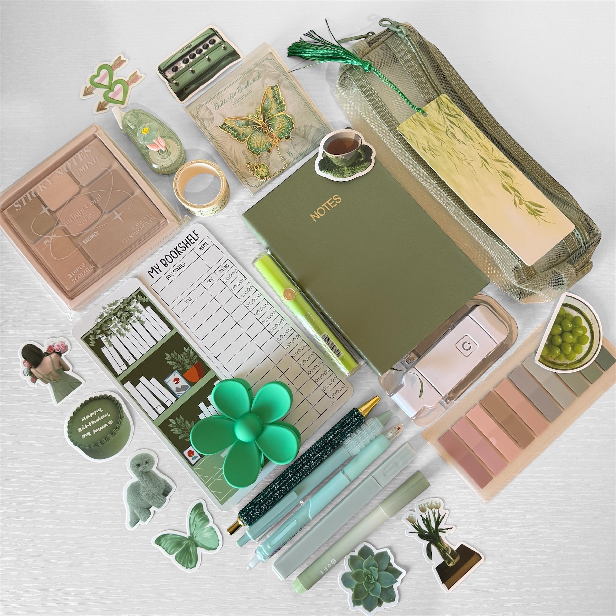 Olive Green 💚🫒📗 Bookish Bundle